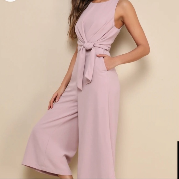 Lulus Pants - Lulus On Track Mauve MIDI Jumpsuit, Fully Lined, NWT, Size XS